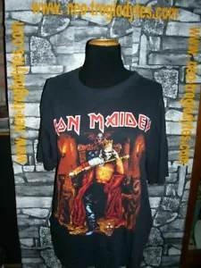 Vintage Iron Maiden  rock cotton jersey shirt trikot maillot '90s - Picture 1 of 1