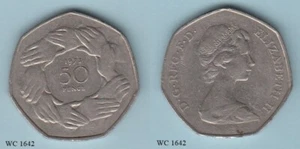 UK Great Britain 50 New Pence 1973 (Elizabeth II) (Entry into EEC) Coin - Picture 1 of 1