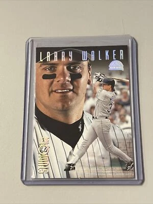 1996 Leaf Studio Larry Walker Silver Press Proof SSP /100 - Image 1 of 2