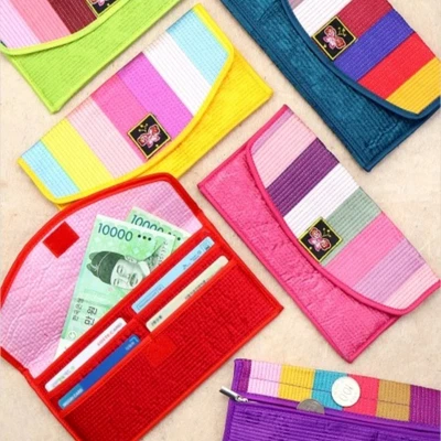 Monedero de seda tradicional coreano 6 colores bordado bolsa de regalo de la suerte Foto 1 de 4