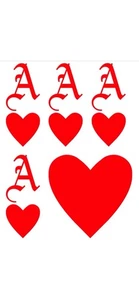 Classic Mini Dach Ace of Hearts Dach Grafik Aufkleber Decals - Bild 1 von 1