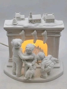 Siluetas navideñas Dept 56 ¿Papá Noel realmente baja por la chimenea? Figura - Imagen 1 de 23