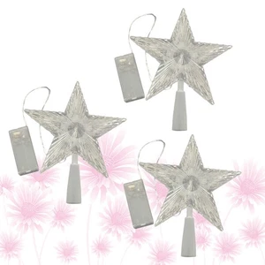 3pz Luce Led Stella Design Lampada Decorazione Colorata Albero di Natale Luce  - Foto 1 di 12