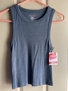 Hanes Originals Comfywear geripptes Damen-Tanktop Größe Large - Bild 1 von 1