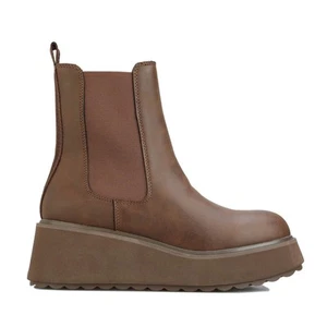Bota Chelsea para mujer Rocket Dog Heyday plataforma tirar en marrón - Imagen 1 de 6