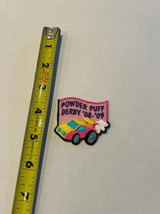 Pfadfinder Puderquaste Derby '08-'09 Auszeichnung Patch rosa bestickt - Bild 1 von 2