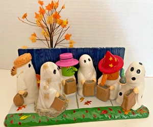 Figuras de cerámica Dept 56 Peanuts Trick or Treats #59096 con caja - Imagen 1 de 12