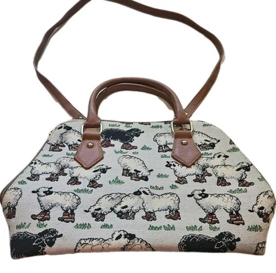 Bolso Bandolera Signare Tapiz Hombro Mano Negro Oveja en Botas Foto 1 de 4