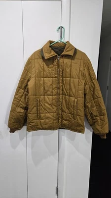 Vintage Sears Men's Store Puffer Quilted Jacket Reversible Hooded See Photos - Image 1 of 4