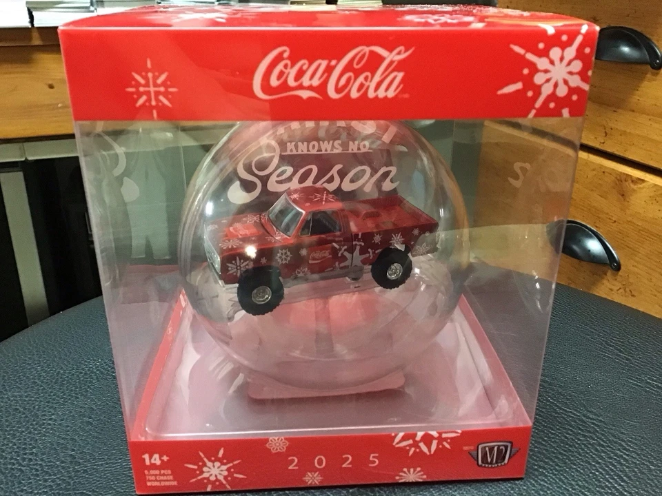 2025 M2 Machines Christmas Ornament RED COCA -COLA Dodge Power Wagon - Image 1 of 2