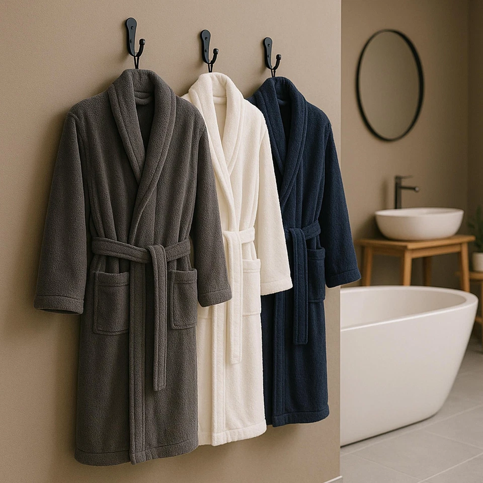 Bademantel Übergröße (4XL-6XL) Morgenmantel Saunamantel Unisex flauschig Sauna - Bild 1 von 4