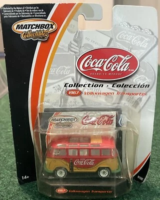 2002 Matchbox Collectibles 1967 Red Coca Cola Volkswagen Transporter Bus Read  - Image 1 of 4