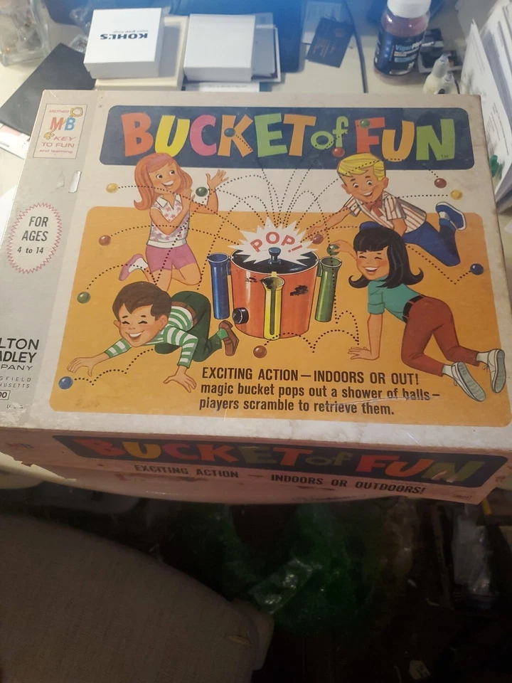vintage 1968 Milton Bradley Bucket of Fun game  - Image 1 of 1