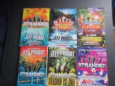 Lot of 6 Jeff Probst Stranded paperbacks 1-3 Shawdow Island 1-2 6 nice shape