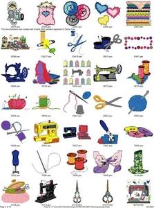505 SEWING & CRAFT EMBROIDERY MACHINE DESIGNS COLLECTION PES HUS JEF DST EXP USB - Picture 1 of 13