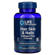 Life Extension, Hair, Skin & Nails, Collagen Plus Formula, 120 Tablets