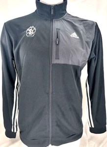 NEW South Dakota Coyotes Black Adidas Tranisitional Tracktop FZ Jacket Men's XL - Picture 1 of 9