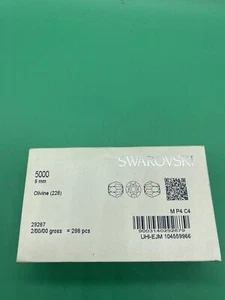 Box Of 288 Swarovski round crystal beads olivine-228,5000-8mm Open Box Austria - Picture 1 of 7