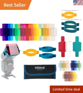 20 Color Flash Gels Combo Kit for Portrait Photography - Universal Fit Filters - Picture 1 of 8