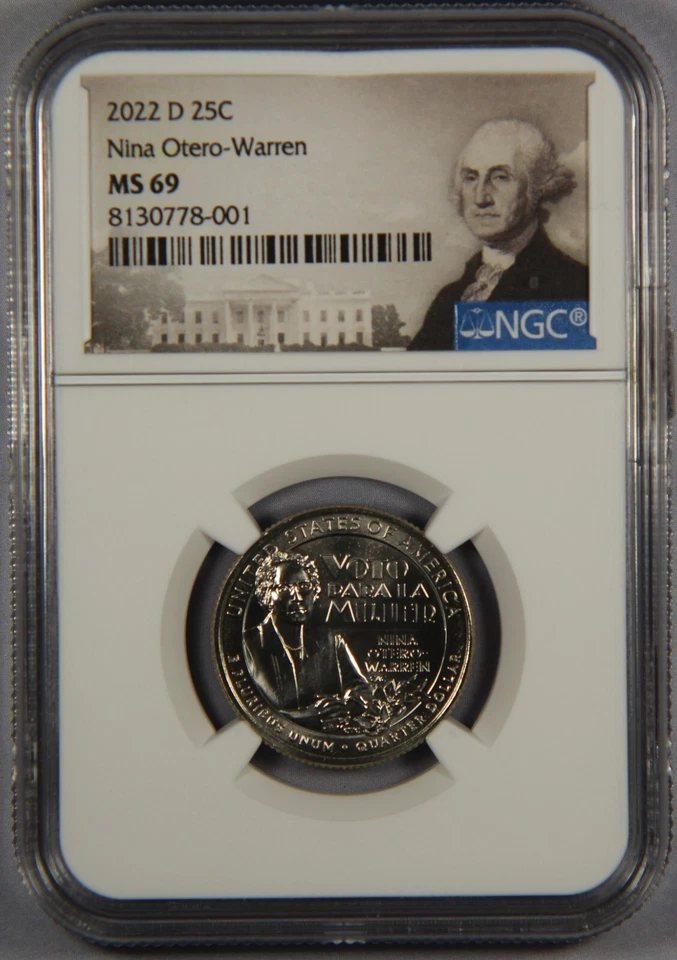 2022-D Washington Quarter Nina Otero-Warren NGC MS69 American Women 25C - Image 1 of 3