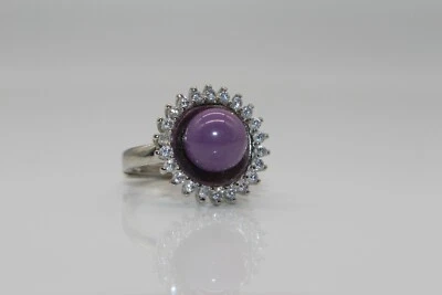 Phosphosiderit Statement Ring Edelstein Heilstein Naturstein Geschenkidee Violet - Bild 1 von 4