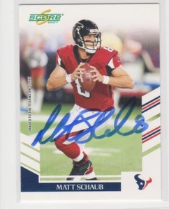 MATT SCHAUB ATLANTA FALCONS VIRGINIA UNIVERSITY AUTOGRAPHED CARD - Picture 1 of 1