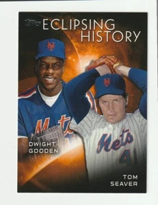 2015 Topps Eclipsing History #EH-5 Dwight Gooden / Tom Seaver card New York Mets - Picture 1 of 2