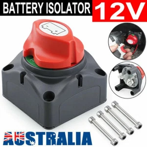 12V 24V Battery Disconnect Cut Off Kill Switch Car Boat Marine Caravan Isolator - Picture 1 of 10