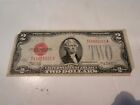1928 D Red Seal $2 Two Dollar Bill - C49825651A Note