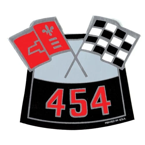 454  Air Cleaner Cross Flags Decal - Image 1 of 1