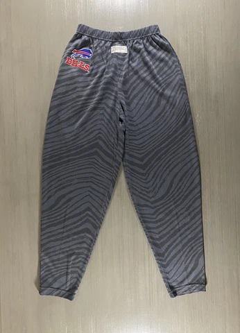 VINTAGE Zubaz Pants Adult Small Gray Red Buffalo Bills Football Bodybuilding Men Cover