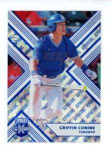 2018 Panini Elite Extra Edition Aspirations Blue Griffin Conine #/75 Blue Jays