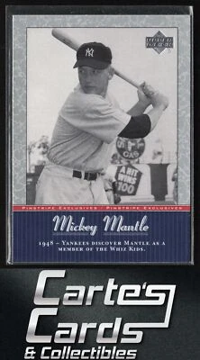 Mickey Mantle 2001 Upper Deck #MM5 Pinstripe Exclusives New York Yankees HOF - Image 1 of 2
