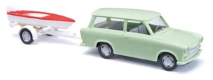 Busch 53213 - H0 - Trabant P601 Universal Estate With Boat Trailer - New - Picture 1 of 1