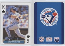 1994 Bicycle Toronto Blue Jays Playing Cards Box Set Ed Sprague #KC