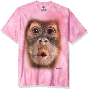 The Mountain Mens / Womens Big Face Baby Orangutan Monkey T-Shirt 2XL 3XL 4XL - Picture 1 of 1
