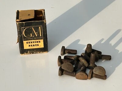 4 NOS GM 1953-1962 Chevy Corvette Powerglide Transmission Flywheel Bolts 3717166 - Image 1 of 4