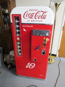 vintage 10 cent coke machine