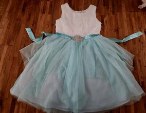 Emily Rose Girls' Size 10 Floral Bodice Nina Sleeveless Tulle Dress Easter  - Picture 1 of 10