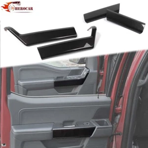 4x Inner Door Handle Panel Covers Kit For Ford F150 21+ Carbon Fiber Accessories - Picture 1 of 13