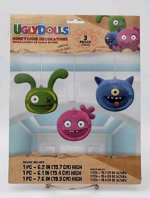 Muñecas feas colgantes panal colgante escena fijadores cumpleaños fiesta telón de fondo  Foto 1 de 3