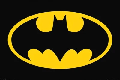 Плакат Batman - DC Comics (классический логотип с битой) (размер: 36 дюймов x 24 дюйма) - Изображение 1 из 4