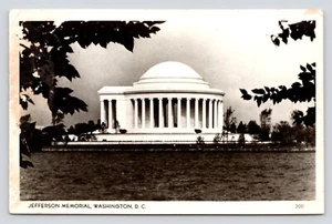 RPPC View Jefferson Memorial Washington D.C. Vintage Unposted Photo Postcard - Picture 1 of 2