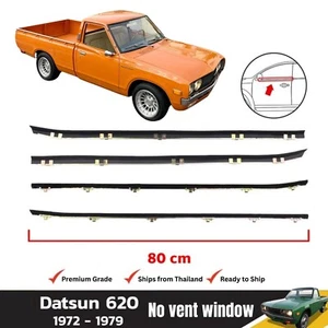 Door Belt Line Weatherstrip Seal for Datsun Truck 620 Rubber Set(No Vent Window) - Picture 1 of 9