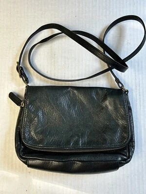 Bolso Bandolera Anthropologie MARGOT Cuero AZUL MEDIANOCHE Oscuro ¡BONITO! Foto 1 de 4