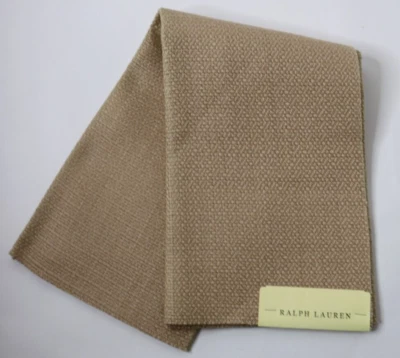 Ralph Lauren Fabric Remnant 24"x26" "Seagrass Weave" Color Khaki Linen  ! - Image 1 of 4