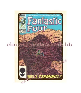 1984 Fantastic Four Comics who is terminus metal tin sign brewery pub signs - Imagen 1 de 4