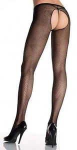 Sex Netz-Strumpfhose ouvert in diversen Farben - Bild 1 von 3