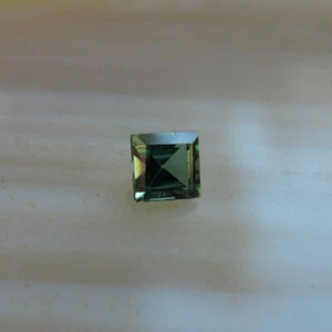 Echter Turmalin grün Square Facettiert Schmuck Edelstein Fasserstein Sammler 83 - Bild 1 von 33