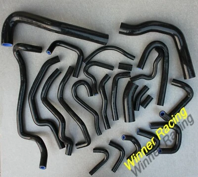Kit de manguera de silicona negra 24 piezas Fit NISSAN SILVIA/200SX/180SX S13 CA18DET 89-94 Foto 1 de 4